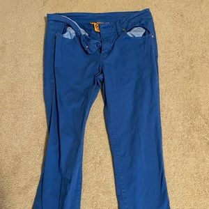 Tory Burch cropped blue jeans